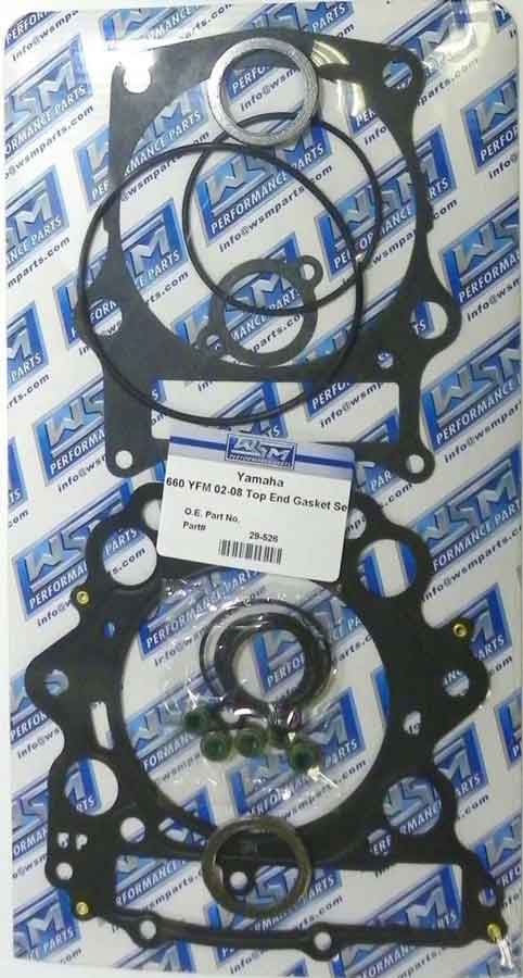 TOP END GASKET KIT: YAMAHA 660 GRIZZLY / RAPTOR / RHINO 01-08