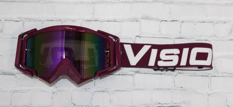 Flow Vision Rythem™ Motocross Goggle: Purple/White
