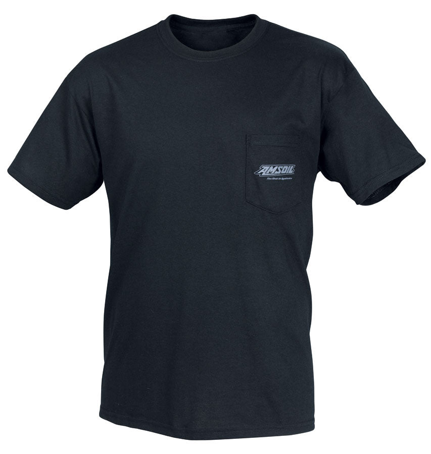 AMSOIL Lage Black Pocket T-Shirt - Black